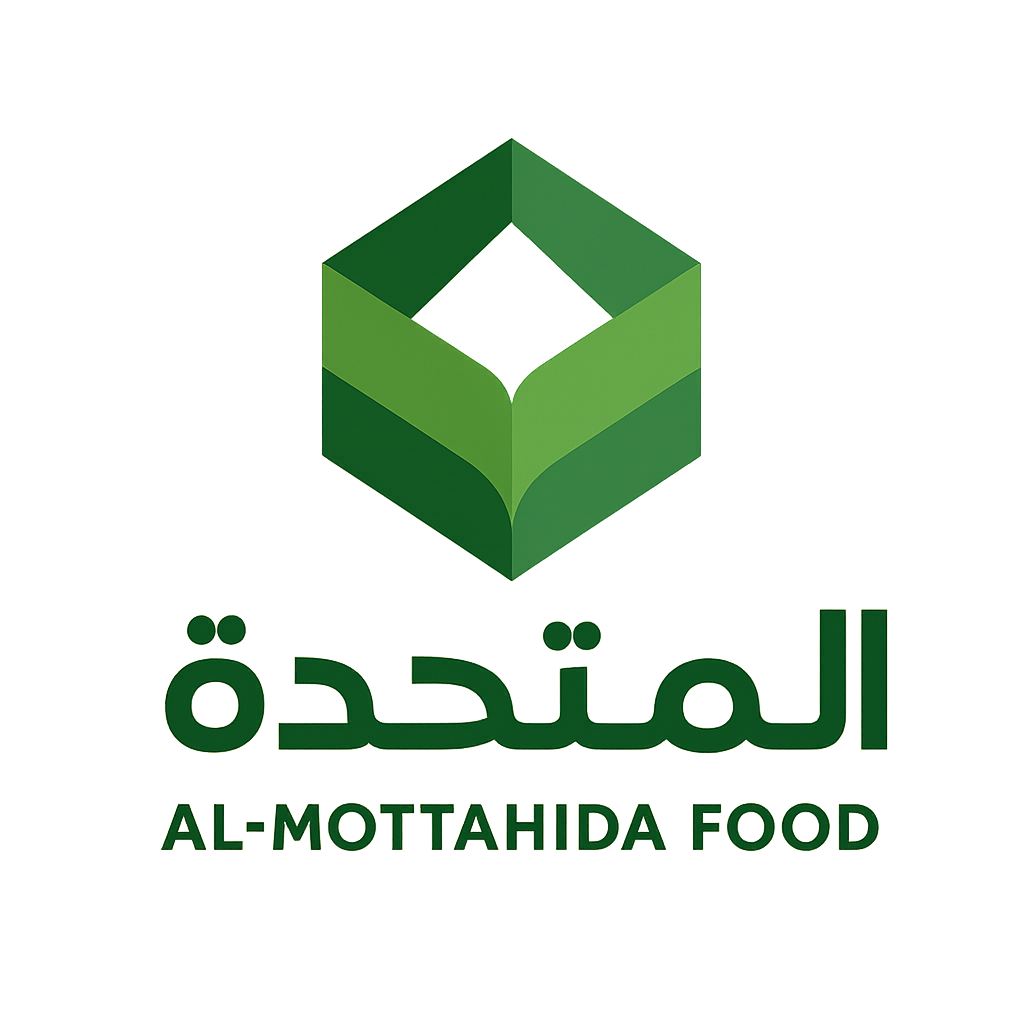 شعار شركة المتحدة الأصلية اللامعة لاستيراد المواد الغذائية